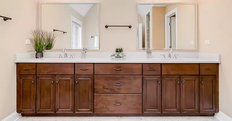 Bathroom Cabinet Renovation in Lakota