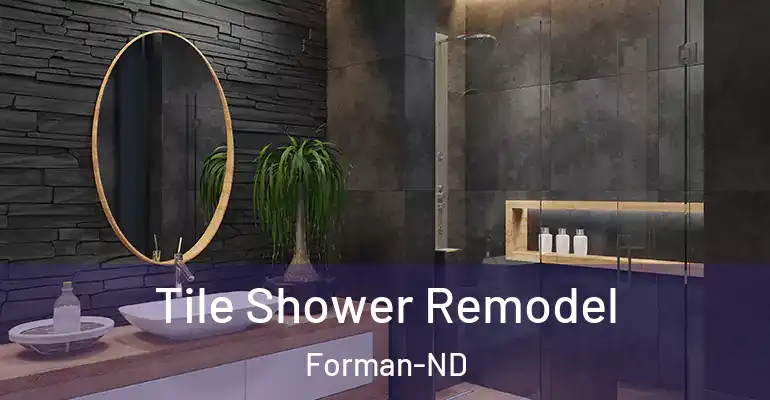 inner Bathroom imggen Tile Shower Remodel Forman-ND